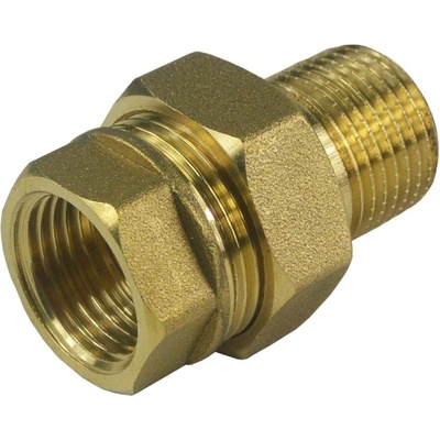 Klum, Šroubení radiátorové přímé, s plochým těsněním 6/4“, CR82