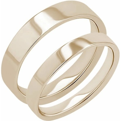 Eppi snubní prsteny z oříškového zlata Ilah RW49508