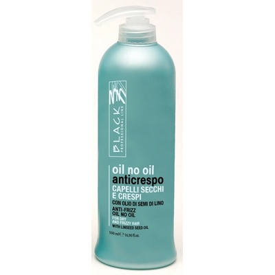 Black Anti Frizz Oil No Oil usnadňuje rozčesávání kudrnatých vlasů 500 ml