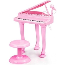 EcoToys Piano pro děti s mikrofonem a židličkou Pink