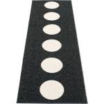 Pappelina Черно-бяла пътека за открито и закрито 70x225 cm Vera Black - Pappelina (VEX722)