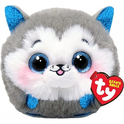 TY Beanie Balls SLUSH šedivý husky 10 cm