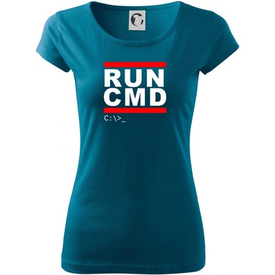 Run CMD Pure dámske tričko Petrolejová