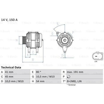 Alternátor BOSCH 0 986 083 620
