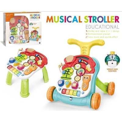 Moni Музикална играчка за прохождане Musical Walker 2в1