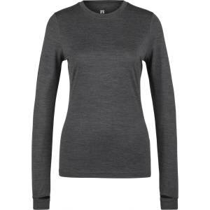 Heber Peak Дамско мериносово термобельо Heber Peak Women's Merino250 RootHe. L/S Merino base layer - Dark Smoke Melange (115-2471-0212)