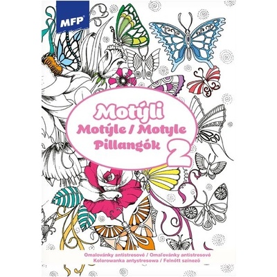 MFP 5301180 Omaľovánky antistresové Motýle 2