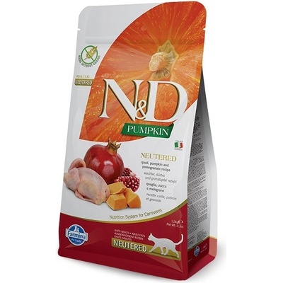 N&D Grain Free Pumpkin CAT NEUTERED Quail & Pomegranate 2 x 1,5 kg