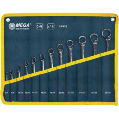 Mega sada očkových klíčů s úhlovým výřezem 6-32 mm 12 ks 36532