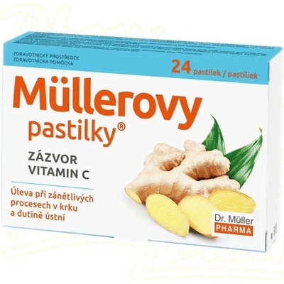 DR.MÜLLER Müllerovy pastilky se zázvorem 24ks