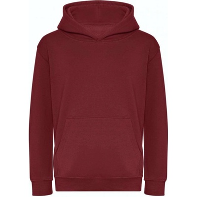 Just Hoods dětská organická mikina Just Hoods burgundská fialová