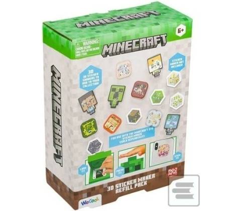 Výroba Minecraft 3D samolepek