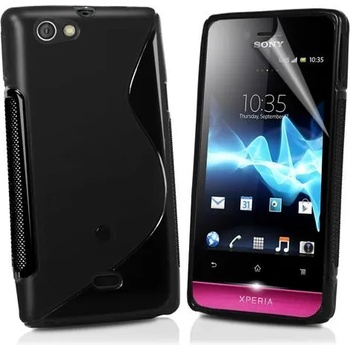 Image 1 of Sony ST23i Xperia Miro Силиконов Калъф черен + Протектор