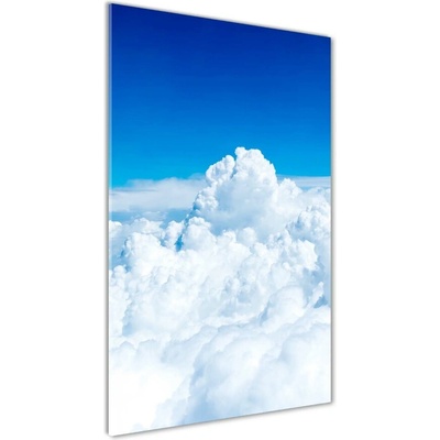 Vertikálny foto obraz fotografie na skle Let nad oblaky 50x100 cm