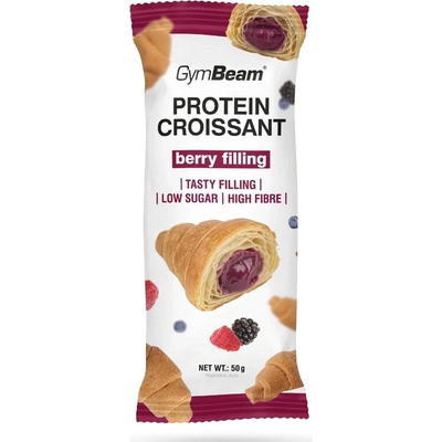GymBeam Proteínový croissant s príchuťou lesného ovocia 50 g