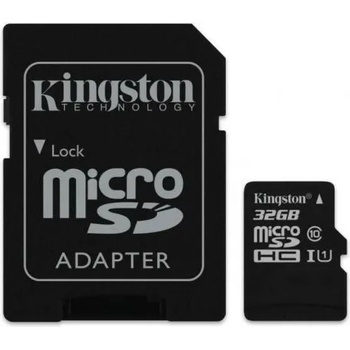Image 1 of Kingston microSDHC Industrial 32GB UHS-1/CL10+ Adapter (SDCIT2/32GB)