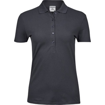 TEE JAYS tj145 / Дамска еластична поло тениска - тъмносива s (18014567001)