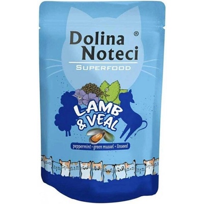 Dolina Noteci Superfood Котка Агнешка и Телешко 85 г