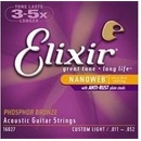 Elixir Acoustic Bronze 80/20 Nanoweb 11027 Custom Light