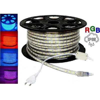 Комплект led лента rgb с контролер за 220 v 30 метра (0640)
