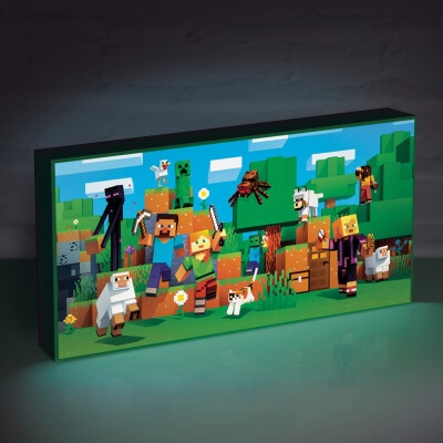 Svítící obraz Minecraft Isometric