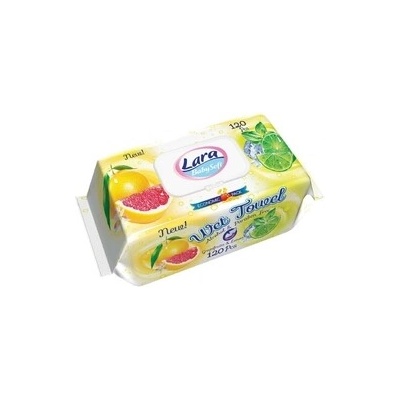 Lara vlhčené ubrousky Grapefruits & Lemon 120 ks