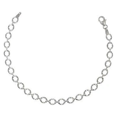 INFINITYSILVER Stříbrný náramek se zdobenými oválky 2024PA05217