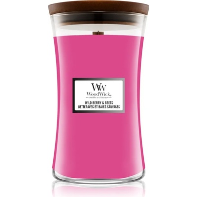 WoodWick Wild Berry & Beets ароматна свещ с дървен фитил 609.5 гр