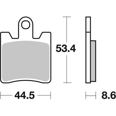 BREMBO Brzdové destičky 07037XS XS