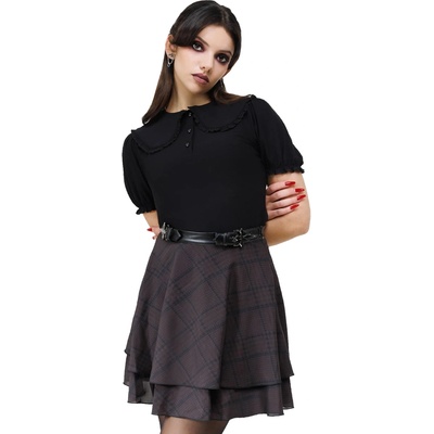 KILLSTAR дамска блуза KILLSTAR - Erebella - Черно/Бяло - KSRA011956