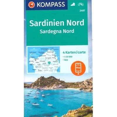 Kompass Sardinie Nord (Sardínie-sever) 1:50 t. (4 mapy)