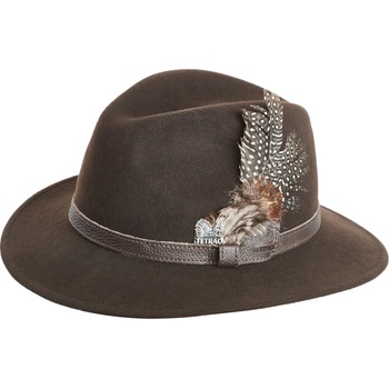 Klobúk Tetrao poľovnícky s pierkom hnedý