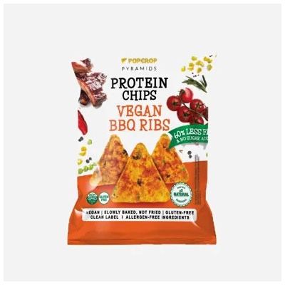 Popcrop Proteínové chipsy s príchuťou barbecue rebierok 60 g