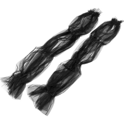 Elegantní tylové rukávy 70 cm černá – Zboží Dáma