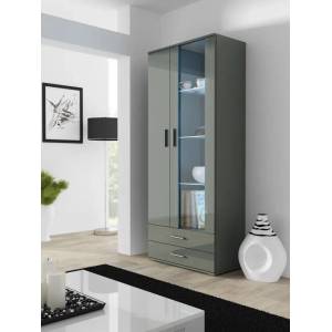 Cama meble Витрина Cama SOHO S6 2D2S сив/сив гланц (SOHOWITS6 SZ/SZ)