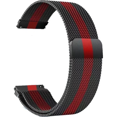 Madvell Kovový řemínek černá s červeným pruhem – Zboží Mobilmania