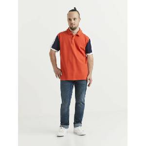 Celio Синя и оранжева мъжка поло риза Celio Celio | Oranzhev | МЪЖЕ | S