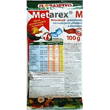 Metarex, granulovaná návnada na slimáky, 100g