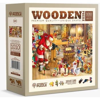 Wooden City - Puzzle Santa's Workshop - 1 000 piese