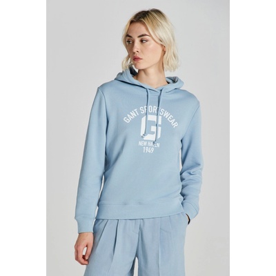 Gant Reg Logo Hoodie modrá