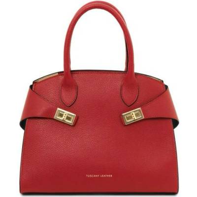Tuscany Leather Kožená kabelka Coccola červeno‑ružová 2421 1 120
