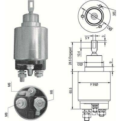 Elektromagnetický spínač, startér MAGNETI MARELLI 940113050348