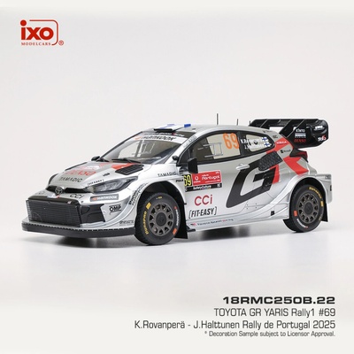 Toyota GR Yaris Rally1 Rally de Portugal 2025 69 Rovanperä Halttunen IXO 1:18