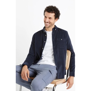 Celio Тъмносиня мъжка риза от велур Celio Carduroys Celio | Sin | МЪЖЕ | S