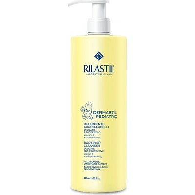 Rilastil Dermastil Pediatric (Body Hair Cleanser) Dětská čisticí emulze na vlasy a tělo 400 ml