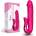 Въртящ се вибратор с клитор стимулатор, 23см. - Romeo The Impulsor (PASSION11)