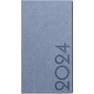 Baloušek Tora 7,5 x 15 cm týdenní 2024 modrošedý