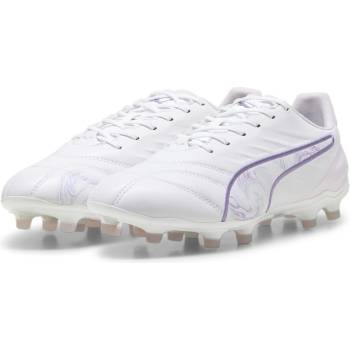 PUMA Футболни бутонки Puma King Pro Brilliance Women's Firm Ground Football Boots - Wht/Blk/Purple