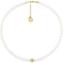 Manoki Perlový choker náhrdelník WA692G Zlatá