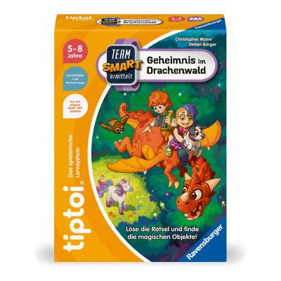 Ravensburger tiptoi Spiel 00224 - Team SMART ermittelt - Geheimnis im Drachenwald, fantastisches Logikspiel für Kinder ab 5 Jahren | Stefan Bürger